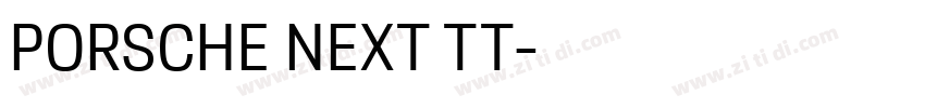 PORSCHE NEXT TT字体转换